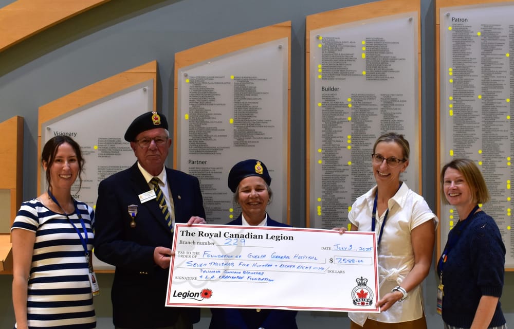 Group donation to Foundation of Guelph General Hospital post image