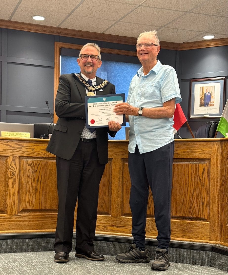 Town of Minto recognizes Bob Emmerson as Senior of the Year post image
