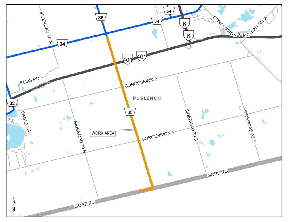 Road work post image