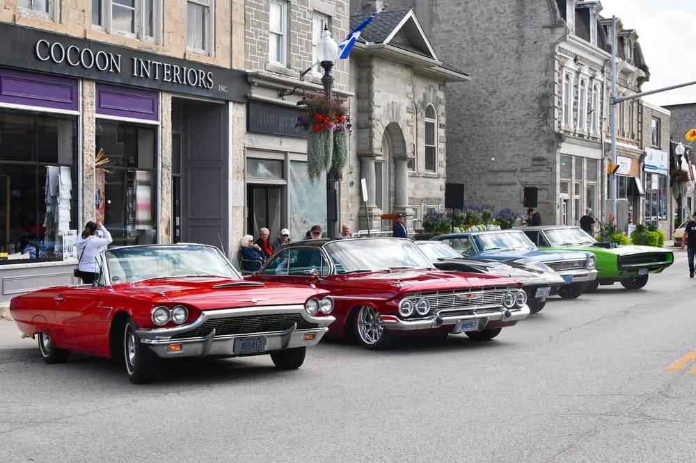 Classics line downtown Fergus for annual car show post image