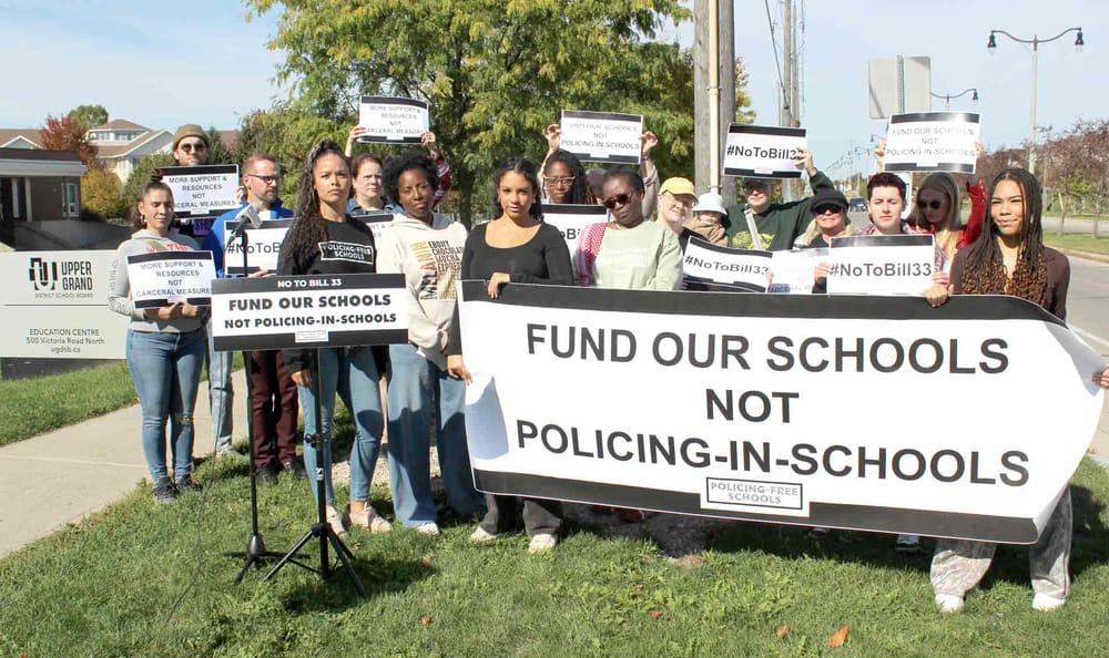 Advocates push back against Bill 33, policing in schools post image