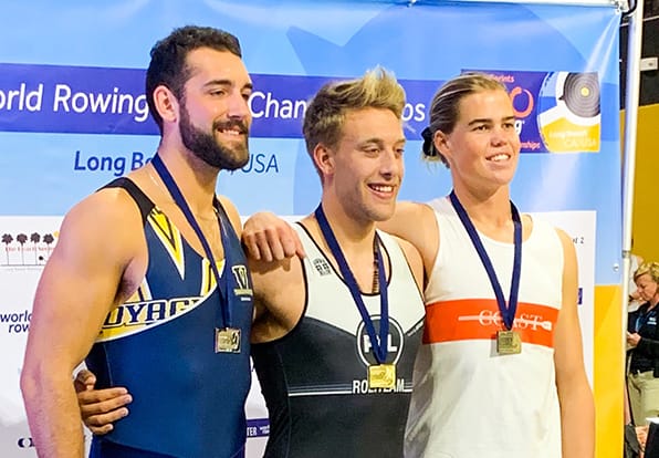 Rower wins silver medal at  world indoor championships