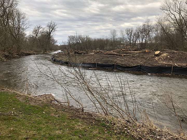 River stabilization project underway