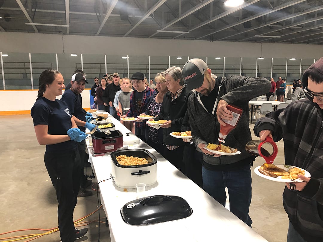 Minto firefighters from Harriston Fire Station served up breakfast