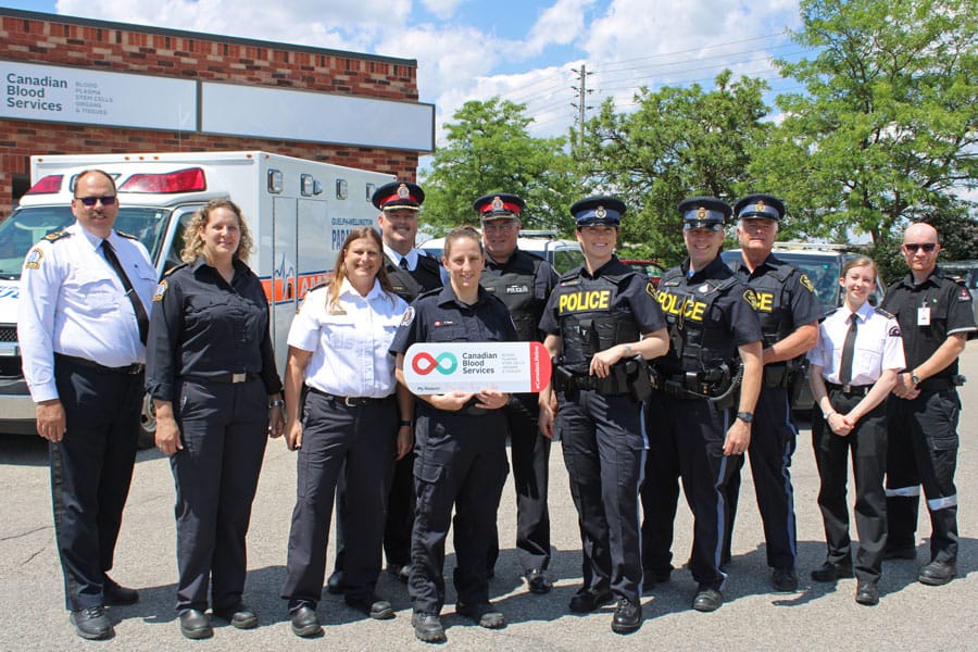 Emergency services representatives launch Sirens for Life campaign