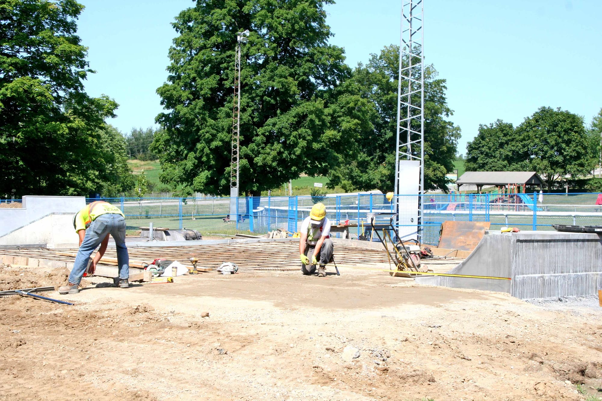 Skatepark construction continues at Elora Community Centre