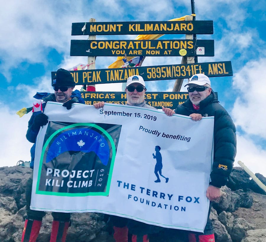 Locals climb Kilimanjaro, raise $60,756 for Terry Fox Foundation