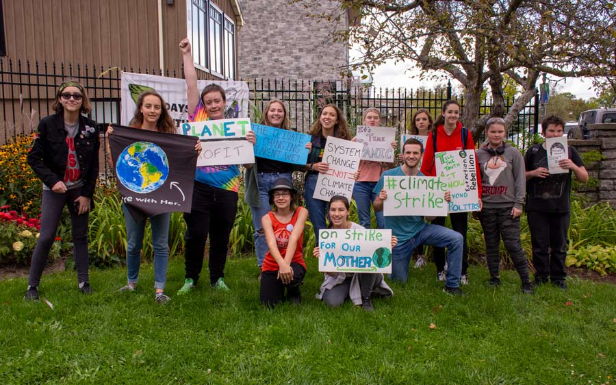 Fergus students held a climate rally