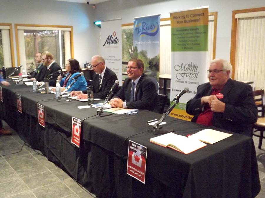 Candidates debate climate change, trade, rural broadband at meeting in Minto