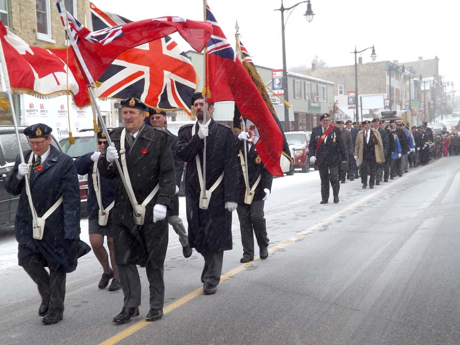 Minto Remembrance Day services were held in Palmerston, Harriston and Clifford