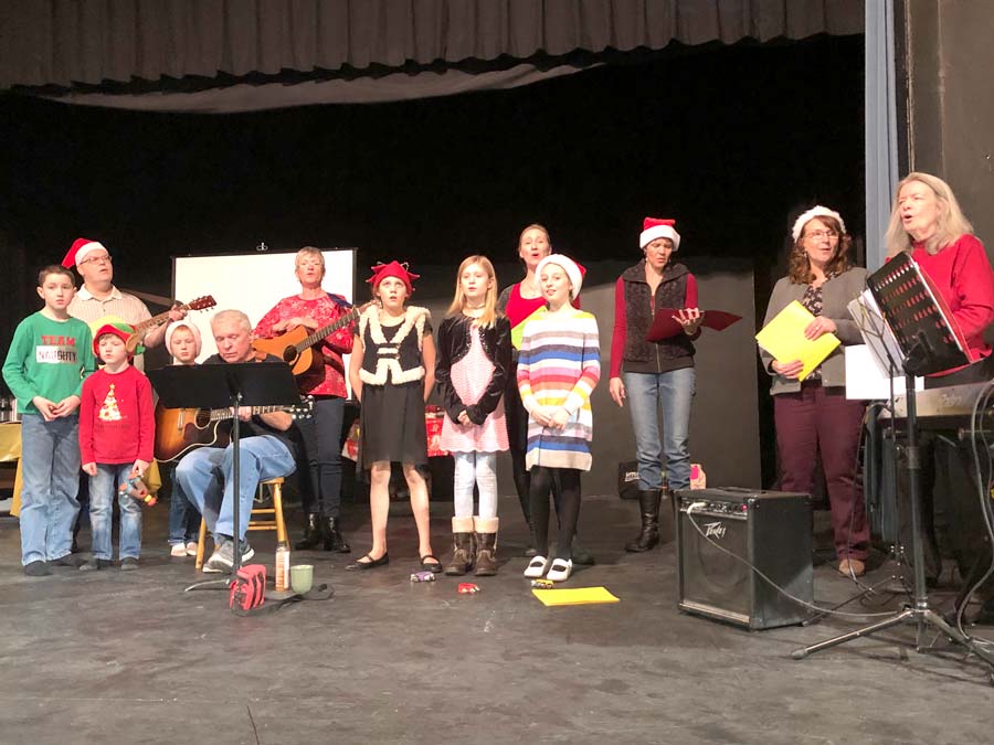 Grey Wellington Theatre Guild Musical Troupe performed at community Christmas carolling event
