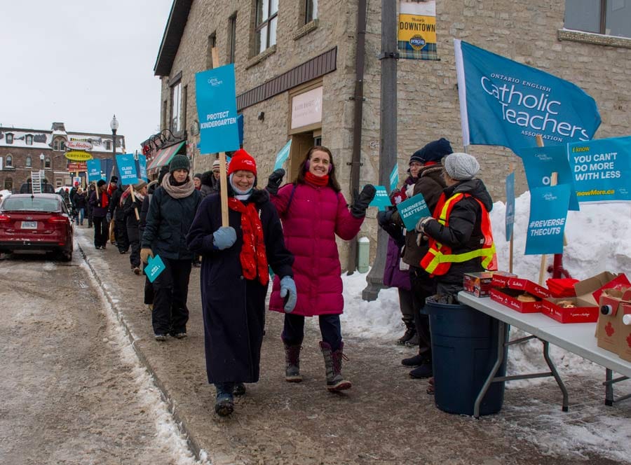 Ontario English Catholic Teachers Association held a province-wide, one-day strike