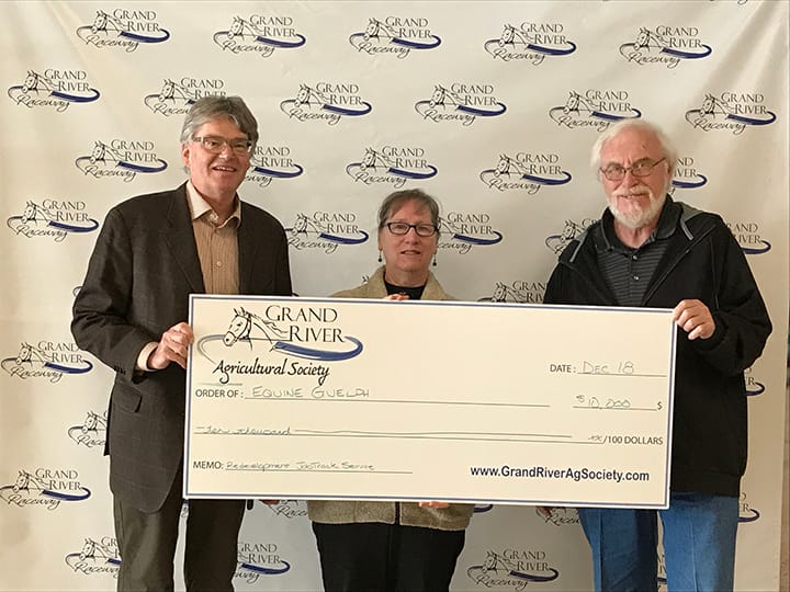 Philanthropic support totalling $13,000 is provided to local groups by Grand River Agricultural Society