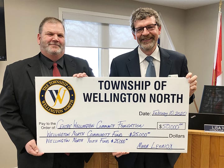 Wellington North Township contributes $50,000 to launch  new local community fund and youth fund initiatives