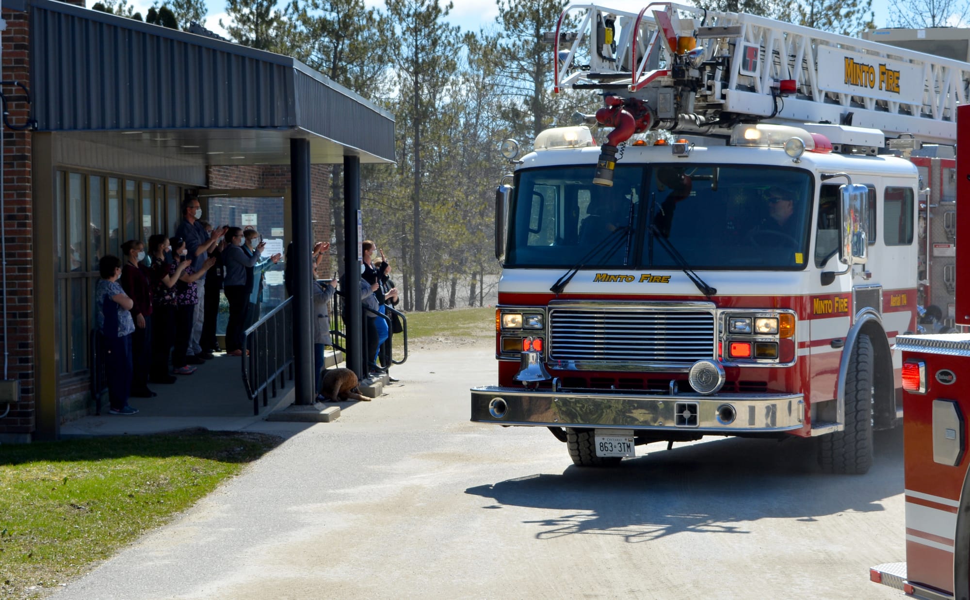First responders pay tribute to health care workers in Palmerston