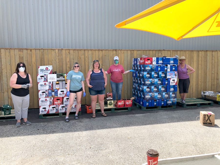 Elora Legion hosted bottle drive for Get In Touch For Hutch, next one May 30