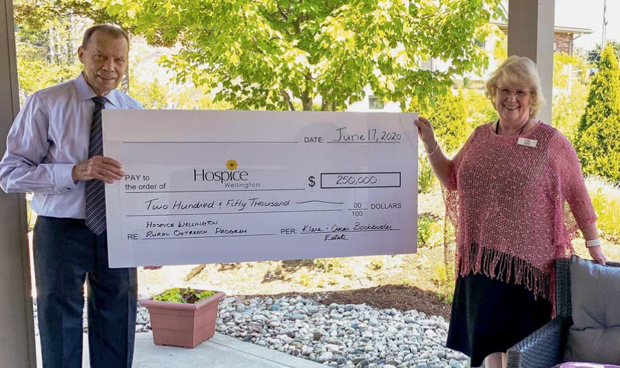 $250,000 gift to Hospice Wellington places focus on supports in rural communities