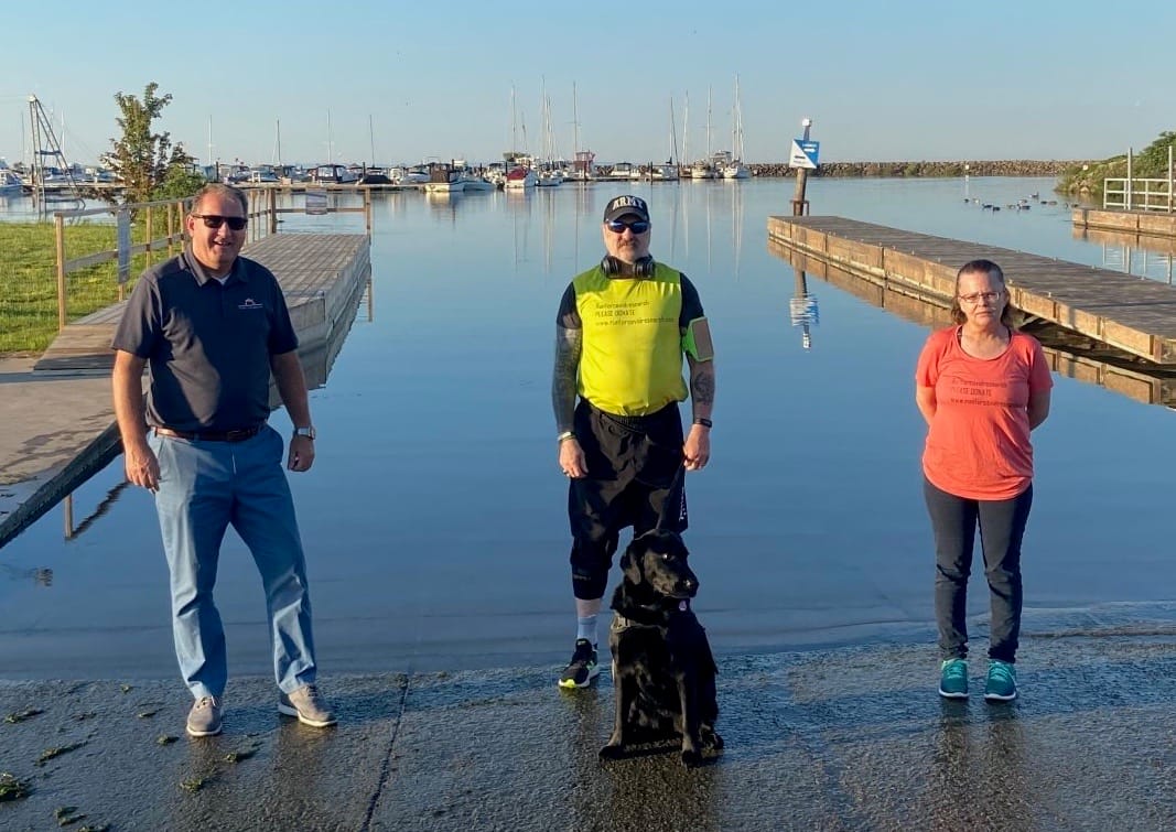 Kitchener man's run for COVID-19 research ends in Fergus on July 18
