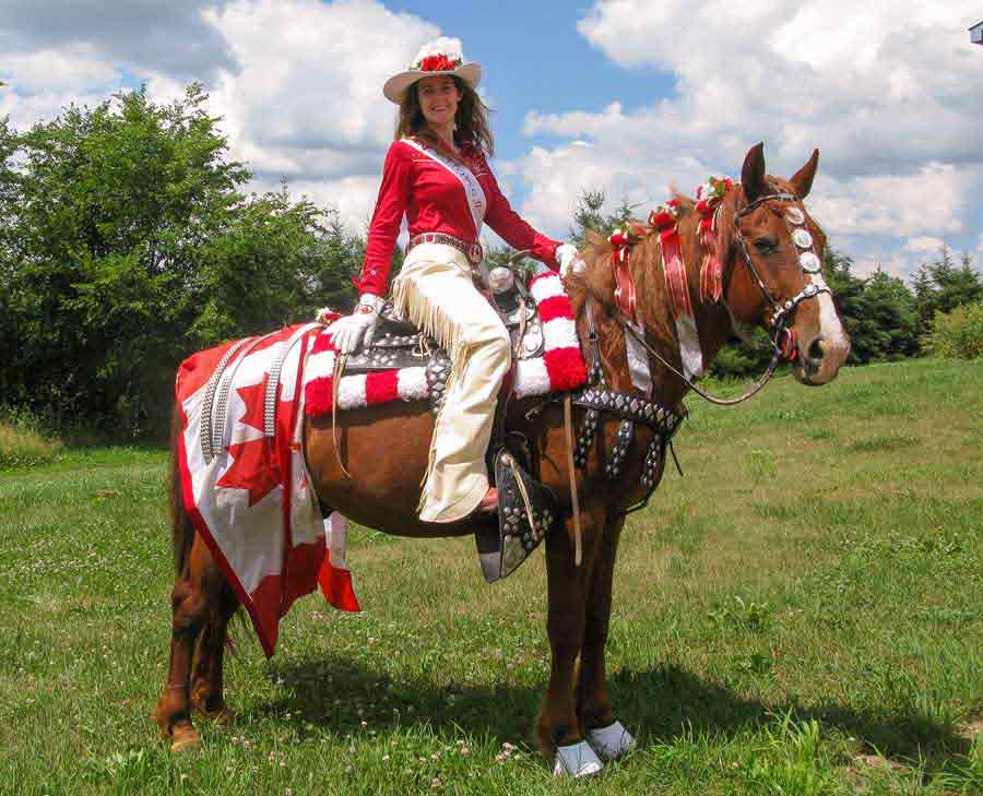 Showcasing the red and white for Canada Day