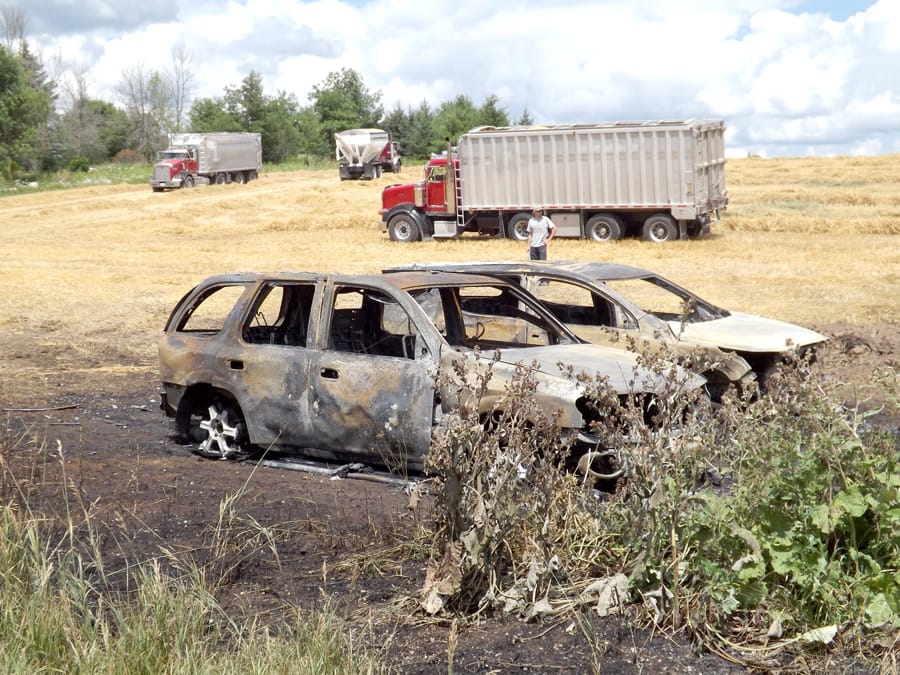 Vehicle fires cause about $75,000 damage
