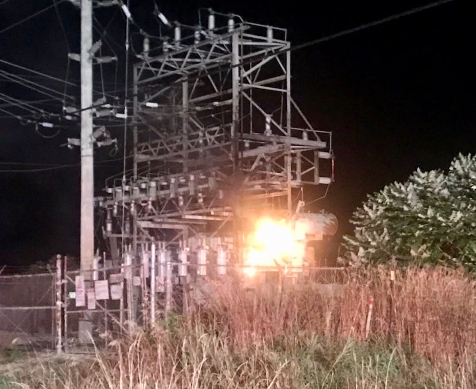Fergus fire station responded to early morning substation fire