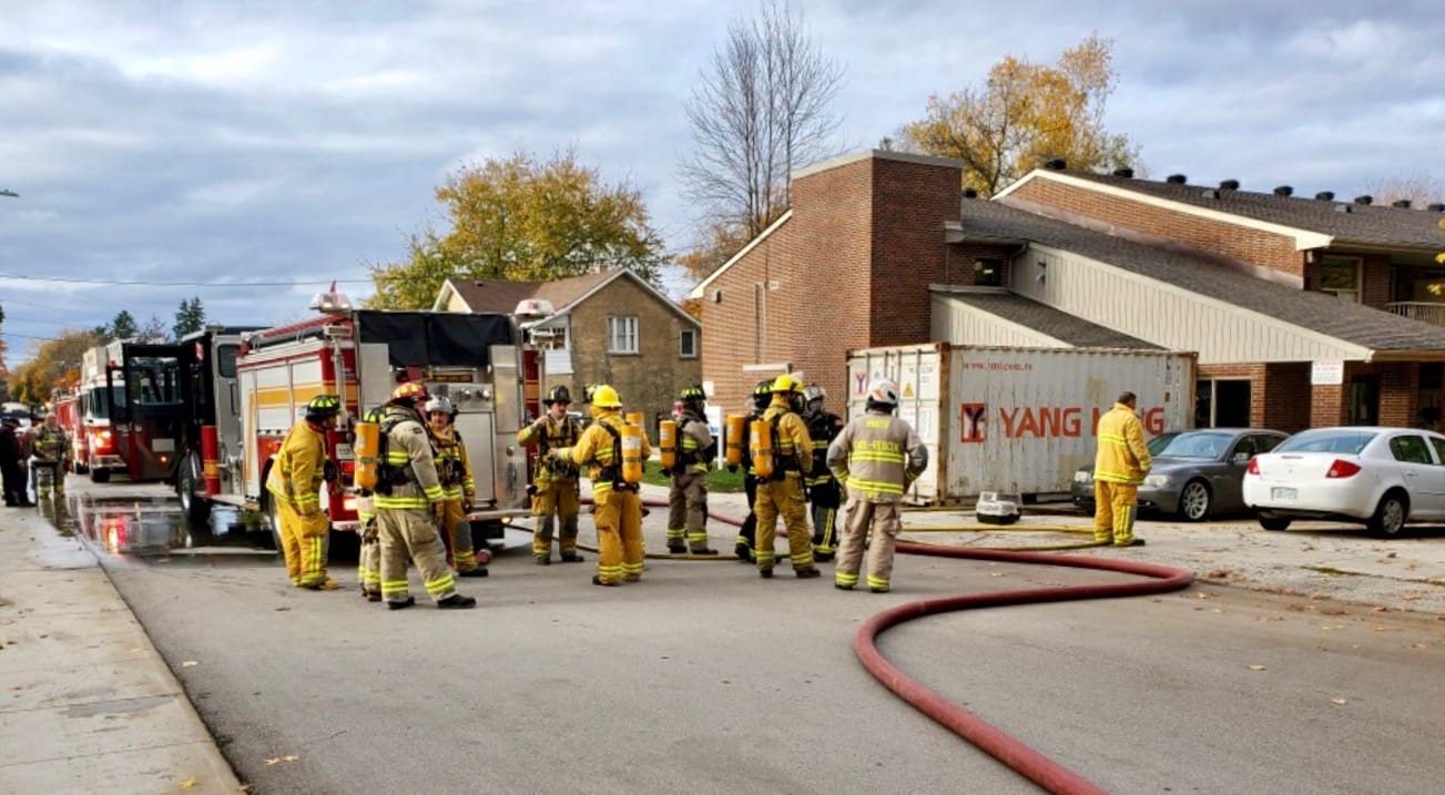 Two hospitalized for smoke inhalation after fire at Harriston apartment complex