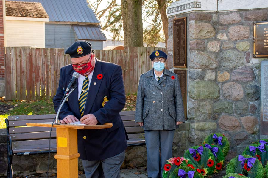 Arthur Remembrance Day service was held on Nov. 11