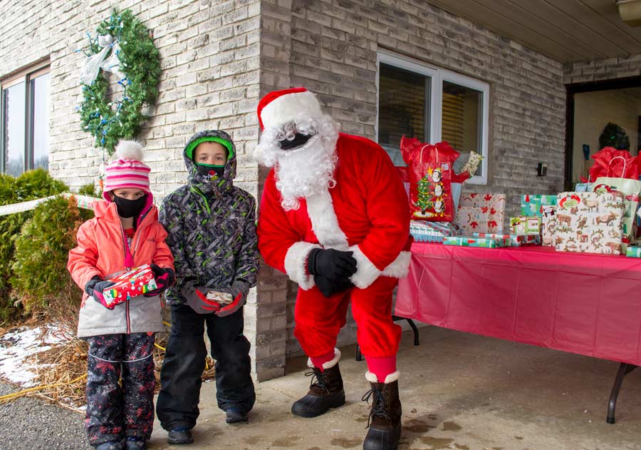 Rotary Club of Fergus-Elora hosted a drive-thru Christmas party for KidsAbility