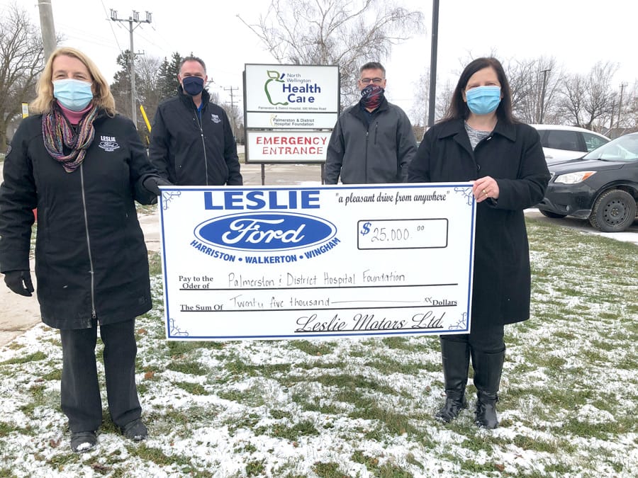 Leslie Motors Ford makes donations to three hospital foundations, including Palmerston