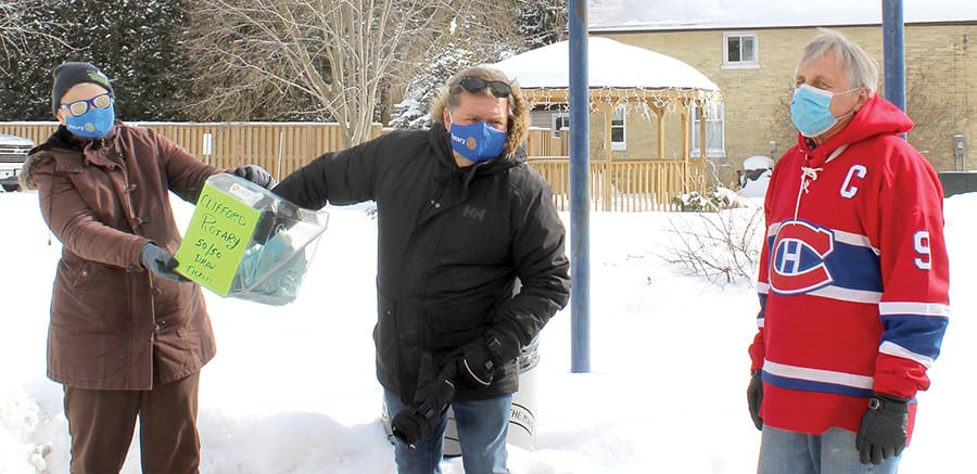 Clifford Rotary Club draws winning ticket for club's 50/50 draw