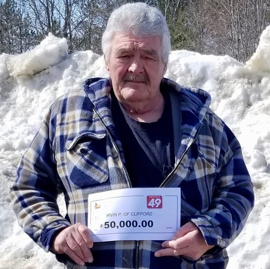 Clifford man wins $50,000 lottery prize