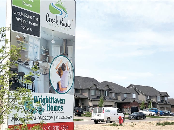 Wrighthaven homes granted variances for Creekbank Meadows project