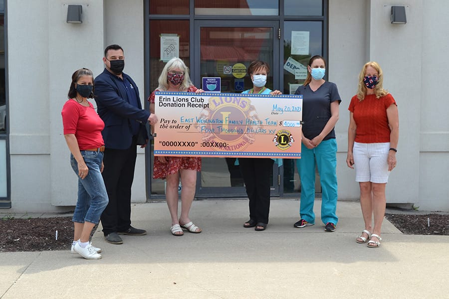Lions Club donates $4,000 to East Wellington Family Health Team