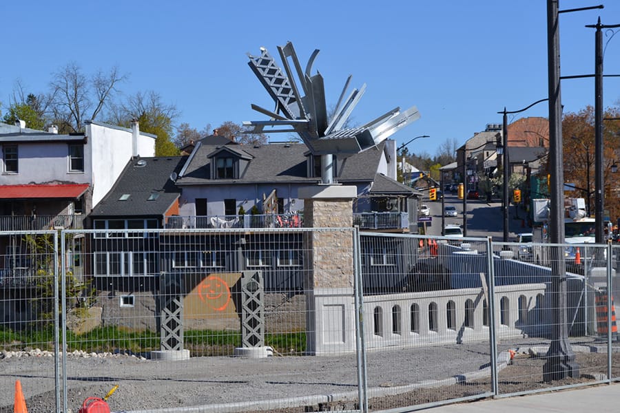 New sculpture installed at Badley Bridge