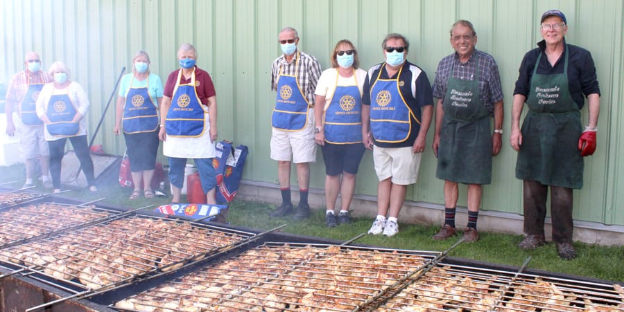 Rotary chicken barbecue sells out