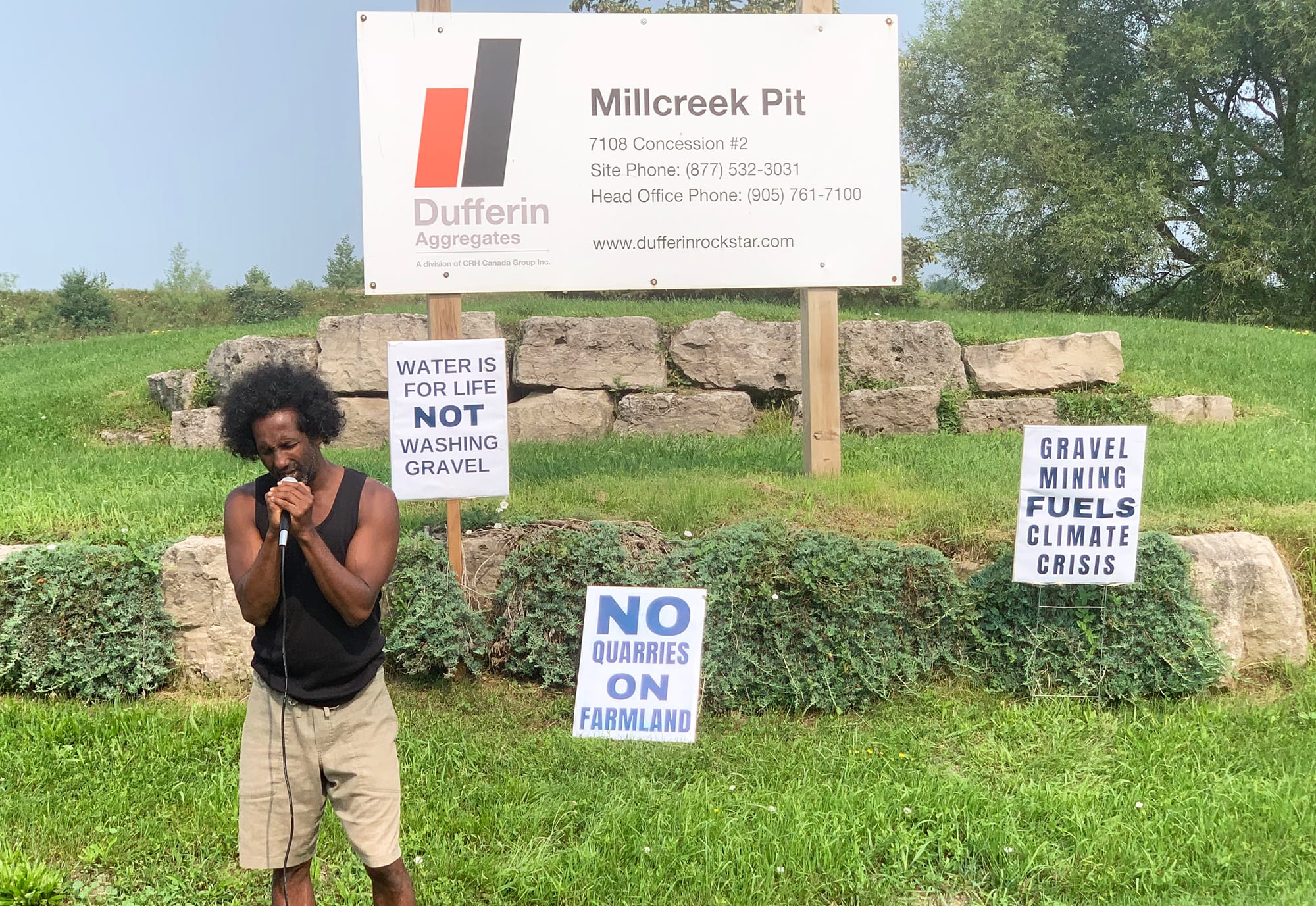 Ear to the Groundwater Tour continues at Millcreek Pit in Puslinch