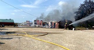 Mapleton firefighters respond to structure fires, crash over weekend