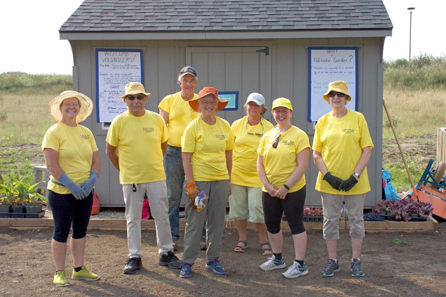 Elora and Salem Horticultural Society create pollinator garden at Groves Hospital