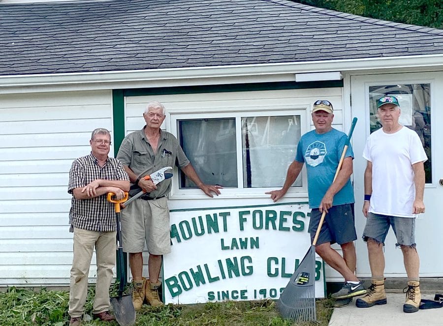 Local citizens step up to help Mount Forest Lawn Bowling Club