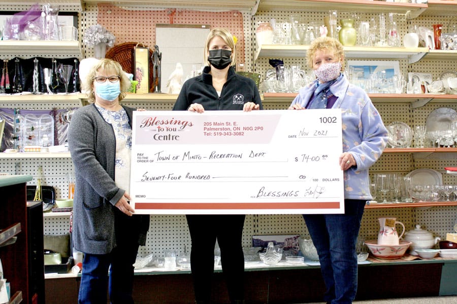Blessings to You donates funds to provide rec programs in Minto