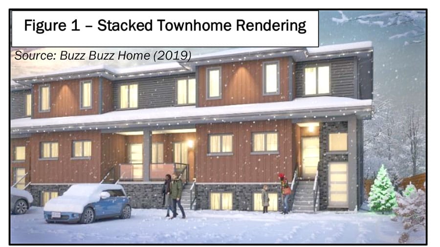 Provisions for stacked townhomes included  in proposed bylaw update