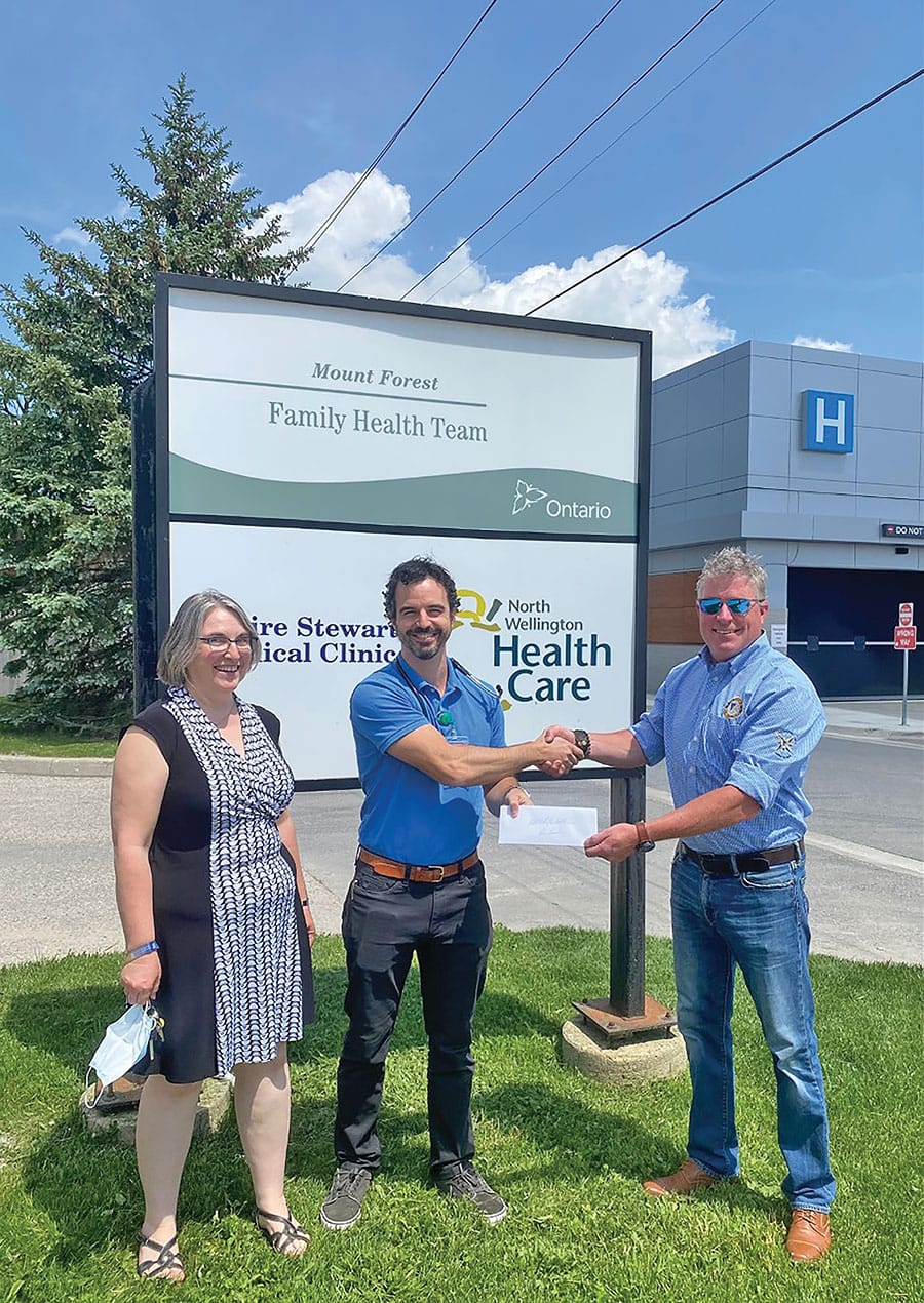 Township presents $10,000 cheque to assist with local health care professional recruitment