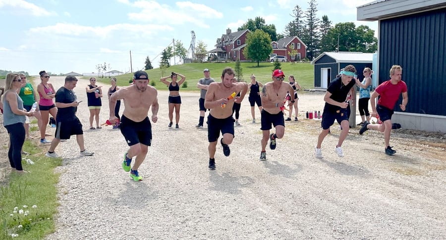 Fitness on the Farm held at Mapleton farm