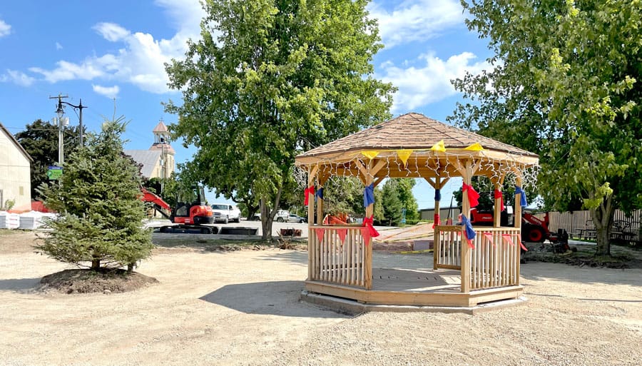 Work continues on Clifford's Rotary Celebration Square