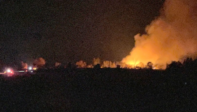 Chicken barn destroyed in weekend blaze