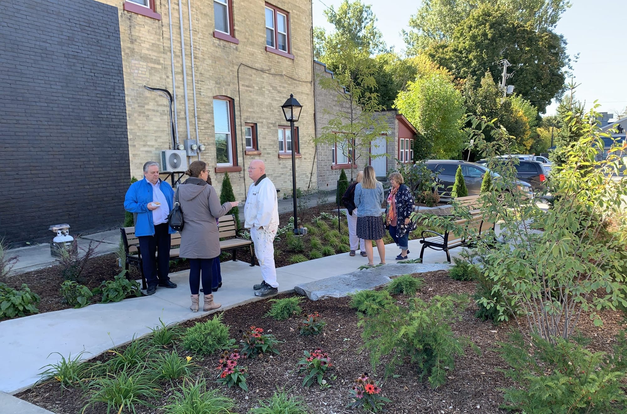 Parkette in Mount Forest the first of four downtown revitalization projects