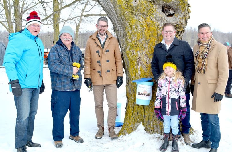 Ceremonial first tree tapping held in Atwood on Feb. 24