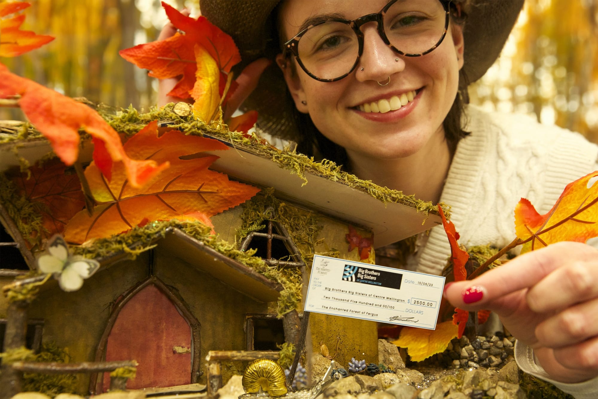 Big Brothers Big Sisters of Centre Wellington receive great big tiny cheque