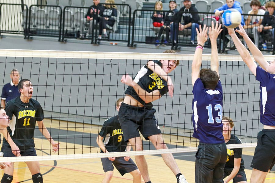 Close match for junior boys volleyball team