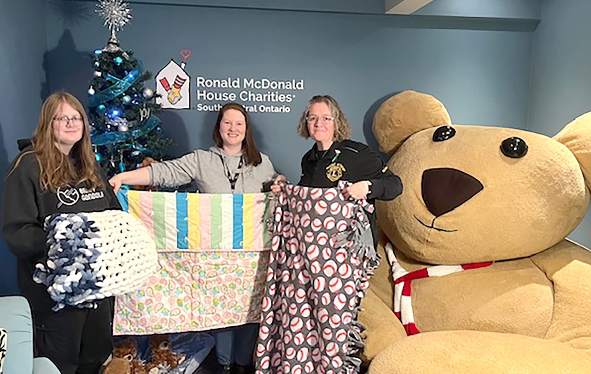 Mount Forest Lions Club donates blankets to children battling cancer